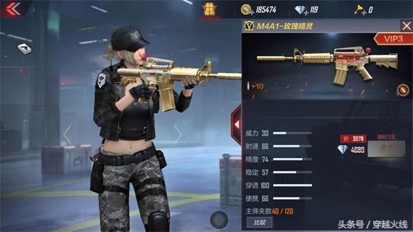 m4a1玫瑰精灵是否值得购买（CF手游玫瑰精灵的武器特性详解）